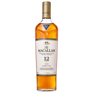 The Macallan 12 Years Old Double Cask , plus two Crystal MacAllan whisky glasses