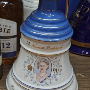 Bells Wade Decanter Mother Queen 90th BDay Tin